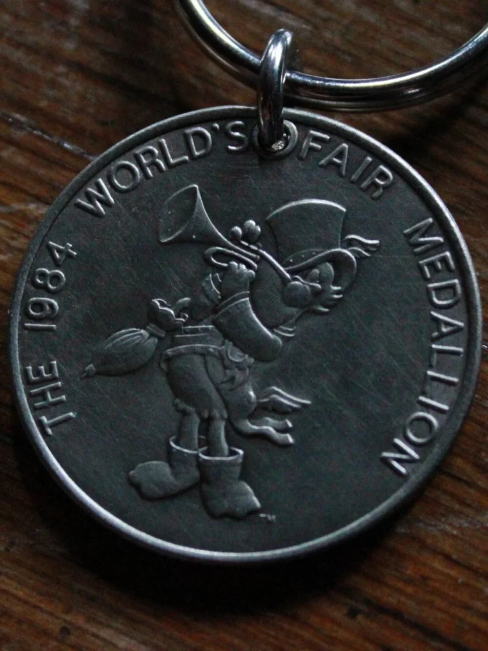 Vintage World's Fair New Orleans 1984 Medallion Keychain